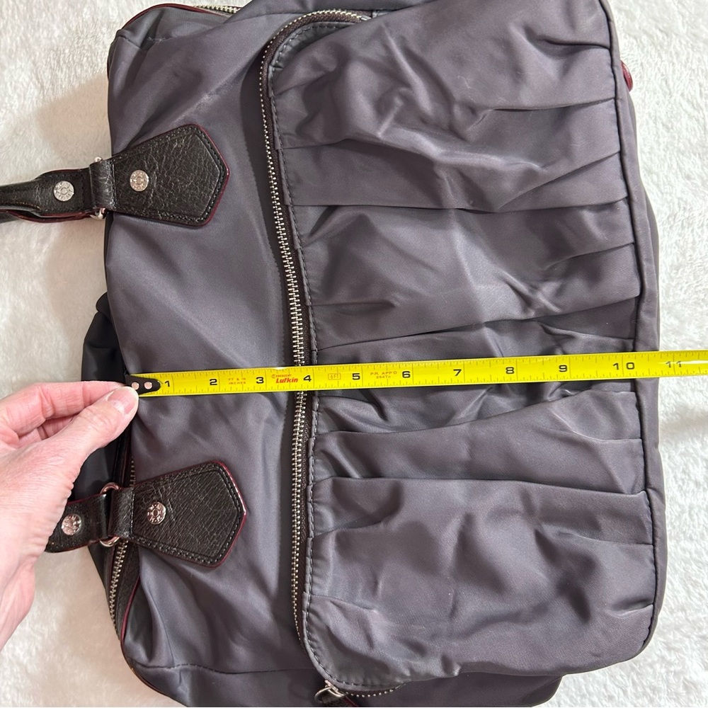 MZ Wallace Graphite Nylon Shoulder Bag with Leather Handles - Picture 11 of 13